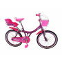 Bici nina r 20 kova lola violeta con canasto y silla porta muneca