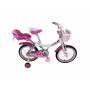 Bici nina r 16 kova lola blanca con canasto y silla porta muneca