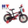 Bici nino r 14 ht con botella rojo nigamar