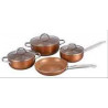 Bateria de cocina cuori chef-7p mango acero