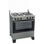Cocina a gas james 5 hornallas c-150b titanium ● termocupla de seguridad● mesada inoxidable ● quemador central mega llama