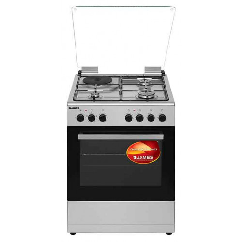 Cocina combinada 3+1 james frente inox c-221 a tks inox ● grill eléctrico ● 3 horn. gas ● 1 disco ● encendido ● timer