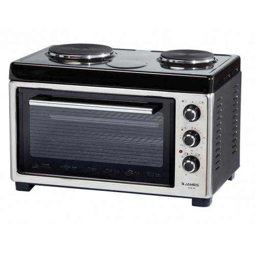 Horno electrico james hjin 39 - con discos ▪ símil acero inoxidable