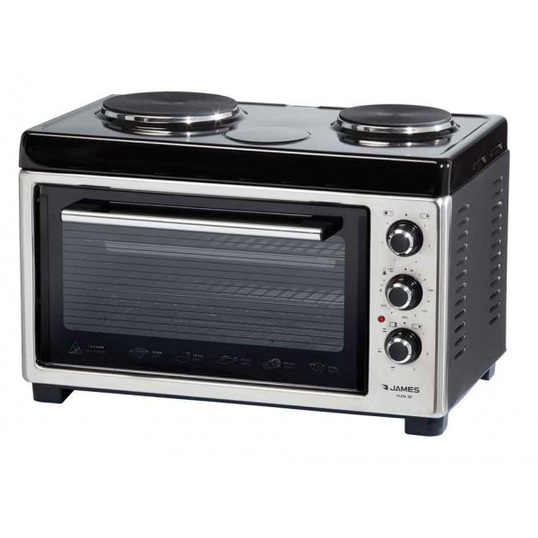 HORNO HJTI-45 FRENTE INOX 45 Lts. ● Turbo ● Horno de 4 funciones