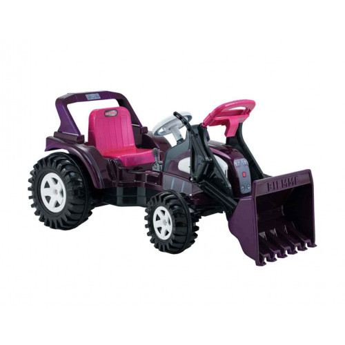 Tractor Electrico Lady Boss 357 Violeta Con Pala