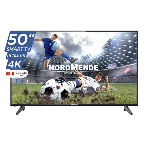 Tv led smart 50 nordmende full hd nrd-l50lx linux, 8gb