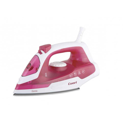 Plancha a vapor 1450w antiadherente donna cuori cuo4131