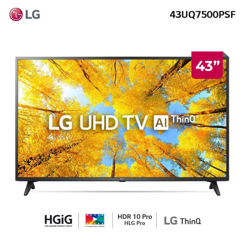 Tv led smart 50 lg uhd 50&quot; 50up7500psf