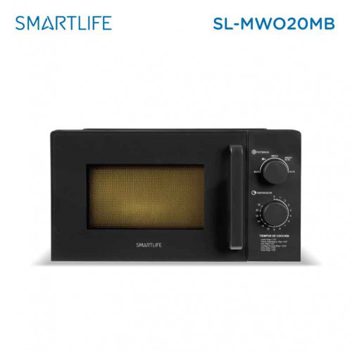 Microondas 20 lts. rotativo Smartlife negro sl-mwo20mb