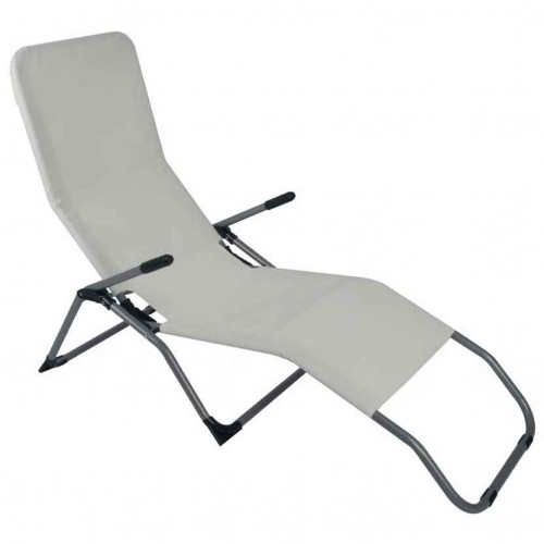 Reposera plegable color blanco 8841381
