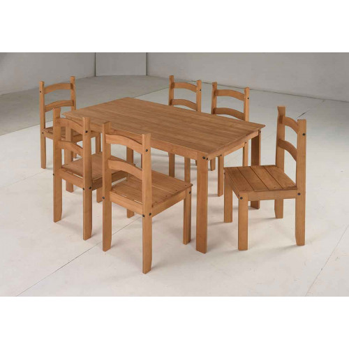 Comedor madera 6 sillas color natural jc2025 francine