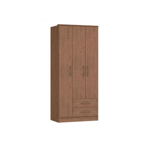 Ropero 3 ptas 2 caj rieles metalicos moscu alt 182 cm ancho 81 cm prof 47 cm 4300am