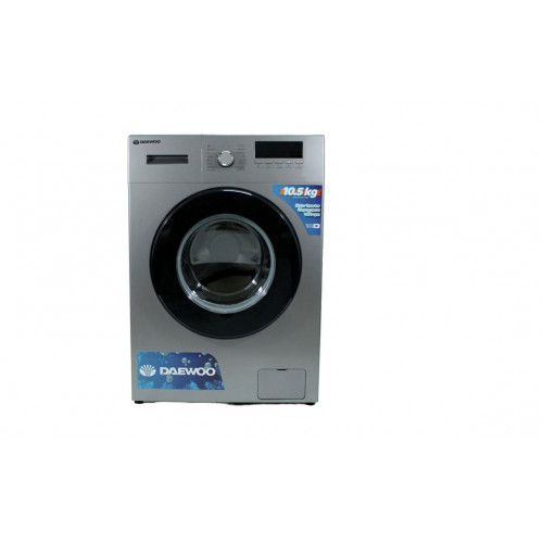 Lavarropas carga frontal Inverter 10,5 KG Daewoo silver