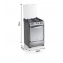 Cocina 4h supergas indurama florencia grill a gas 60cm