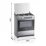 Cocina 5h supergas indurama alcala grill a gas 80cm