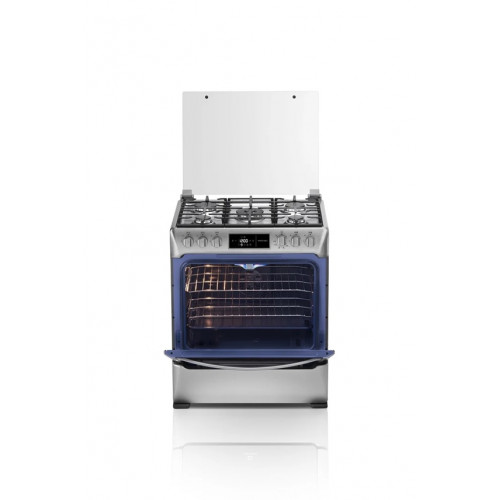 Cocina 5h supergas indurama montecarlo digital acero 80cm