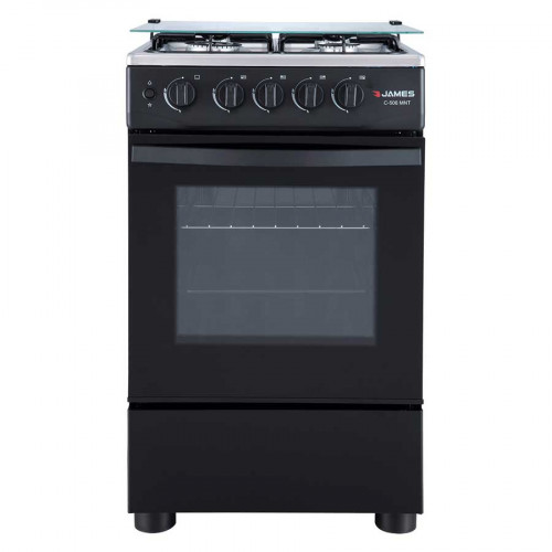 COCINA A GAS  C-506 MNT NEGRA 50 CM MESADA DE ACERO INOX