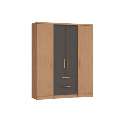 Ropero aspen 4 puertas varios estantes 2 cajones 3262a