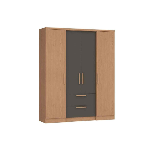 Ropero aspen 4 puertas varios estantes 2 cajones 3262a